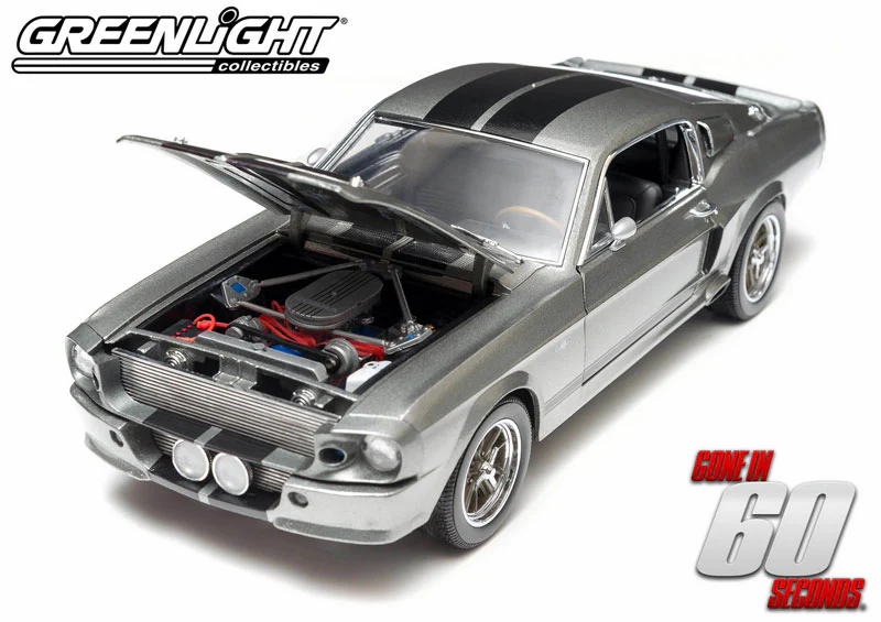 Greenlight 1967 Ford Shelby Mustang GT500 "Eleanor" Gone in 60 Seconds Grey 1:18 - Image 7