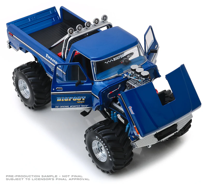 Greenlight 1974 Ford F-250 Monster Truck "Bigfoot" Blue 1:18 - Image 3