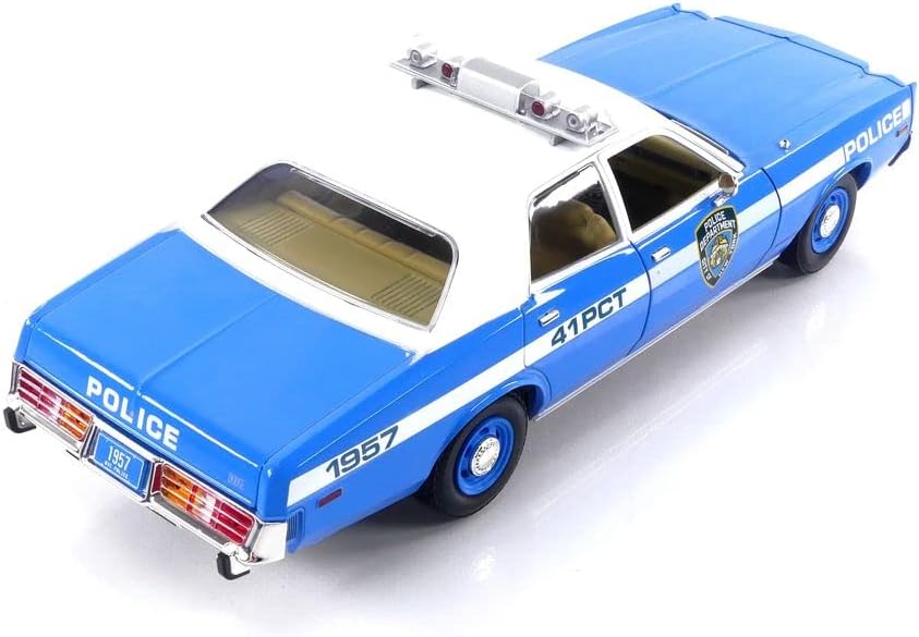 Greenlight 1978 Dodge Monaco NYPD Police Cruiser Blue 1:18 - Image 7