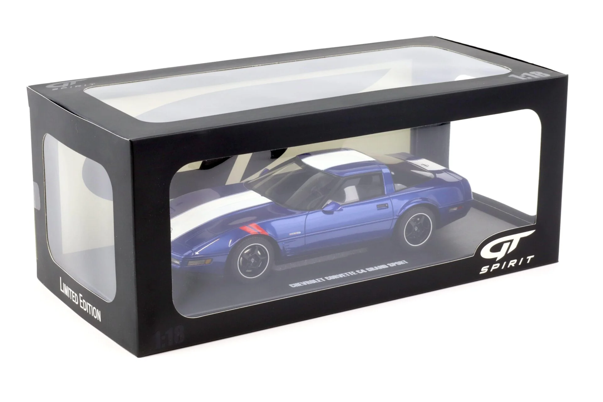 GT Spirit 1996 Chevy Corvette C4 Grand Sport Blue 1:18 - Image 4