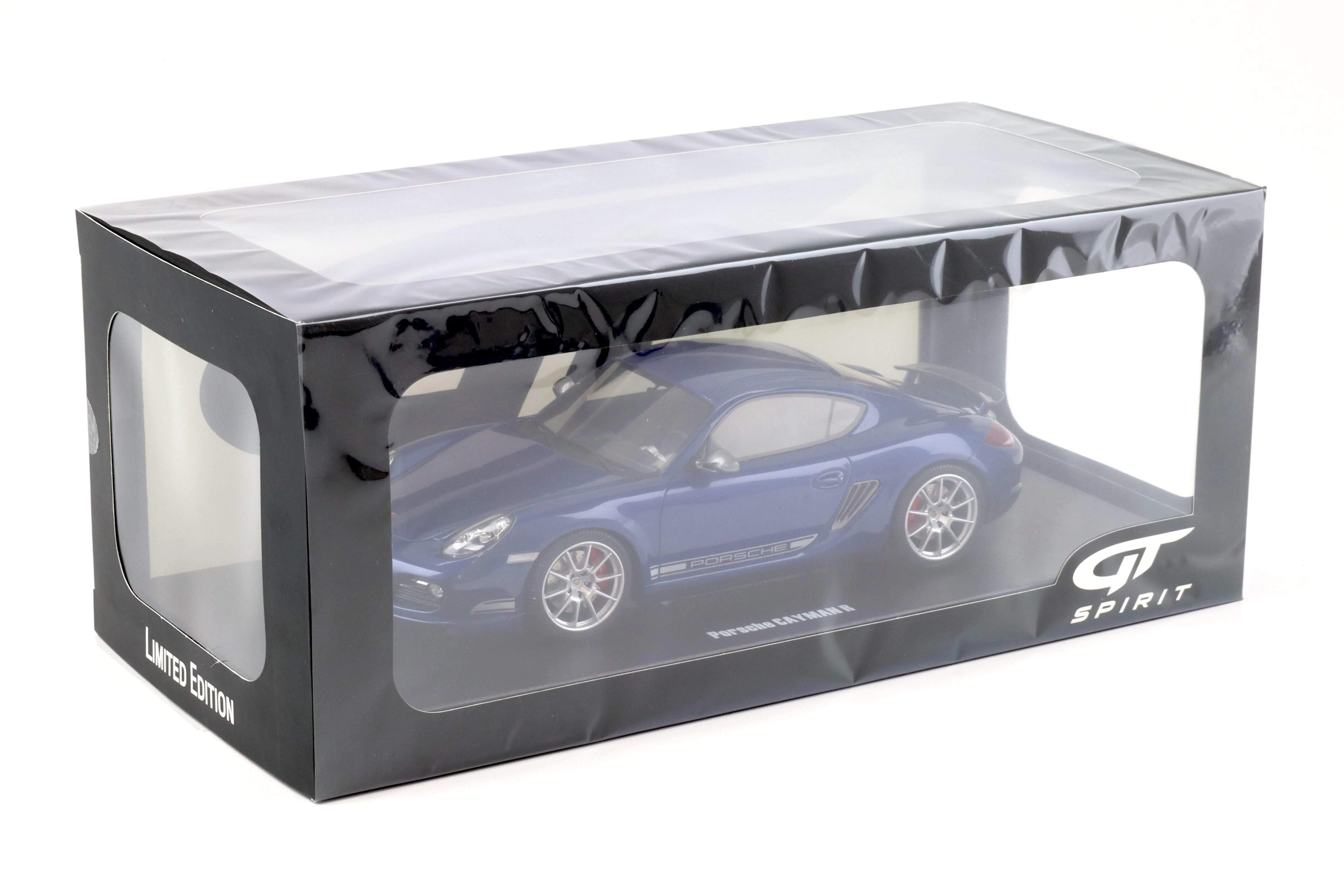 GT Spirit 2012 Porsche 987.2 Cayman R Aqua Blue Metallic 1:18 - Image 4