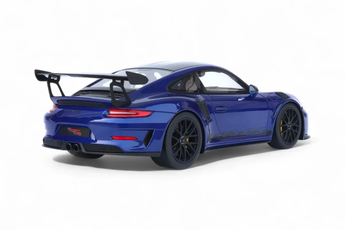 GT Spirit 2018 Porsche 911 991.2 GT3 RS San Marino Blue w/ Carbon 1:18 - Image 6