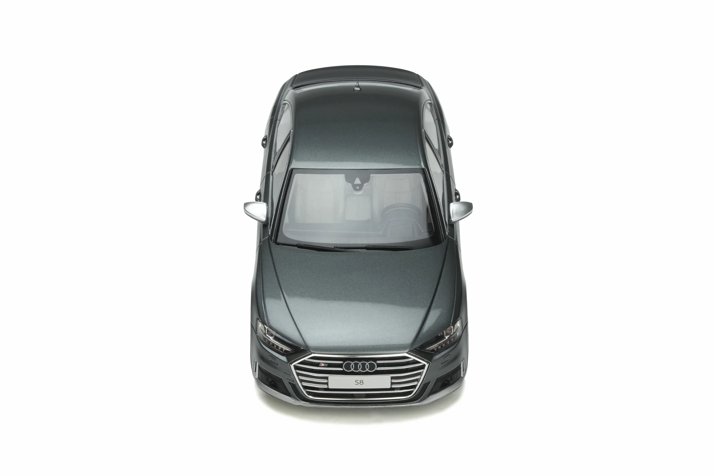 GT Spirit 2020 Audi S8 (D5) Sedan Daytona Grey Metallic 1:18 - Image 8