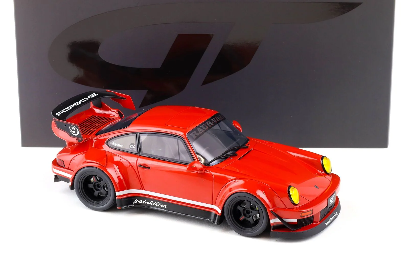 GT Spirit 2023 Porsche 911 964 RWB Painkiller Indian Red 1:18 Resin - Image 3