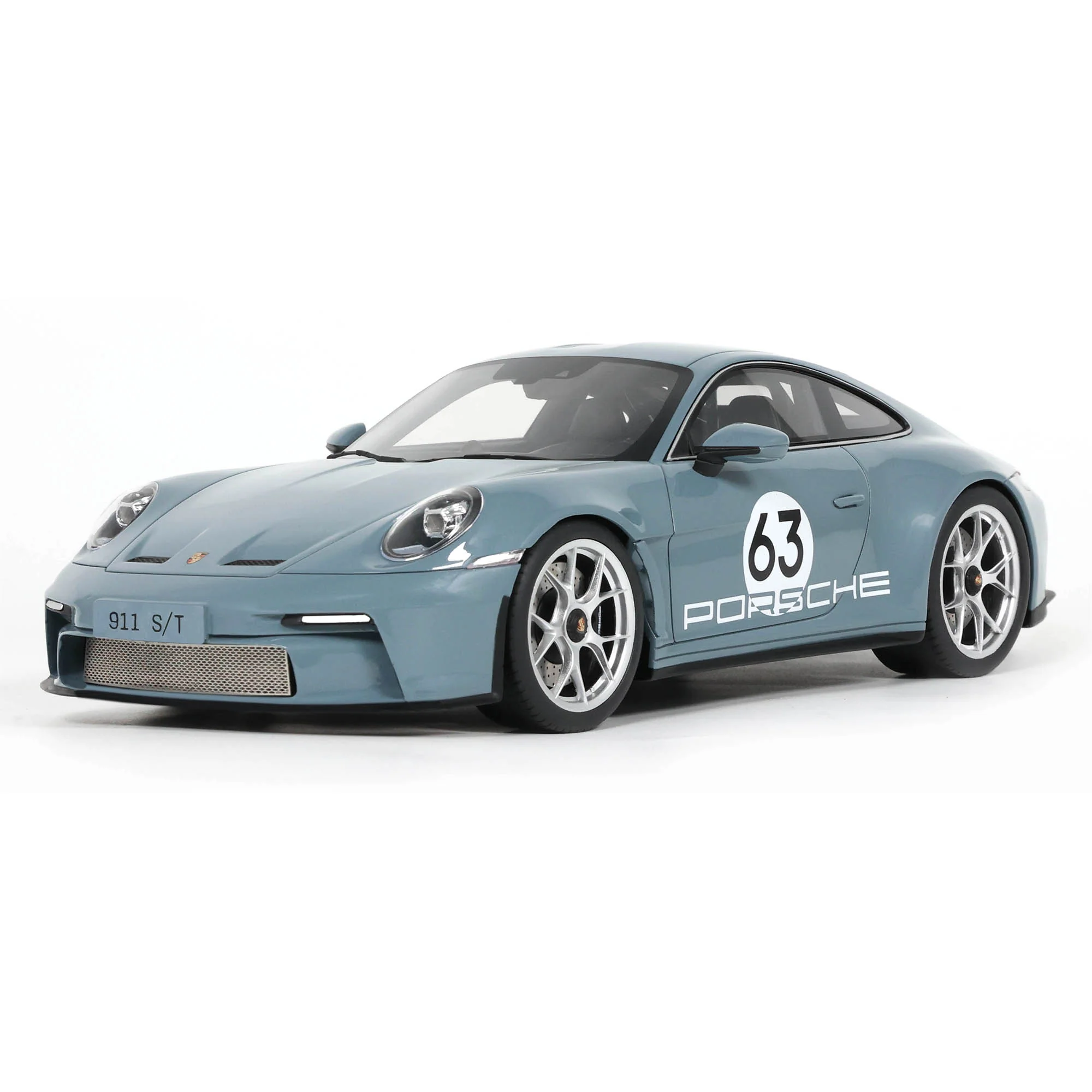 GT Spirit 2024 Porsche 911 992 S/T No 63 Heritage Shore Blue 1:18 - Image 5