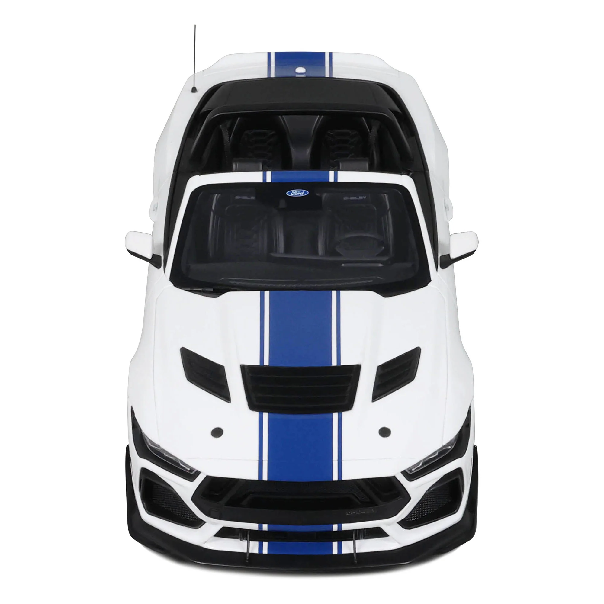 GT Spirit 2025 Ford Shelby Mustang Super Snake Convertible Oxford White 1:18 - Image 10