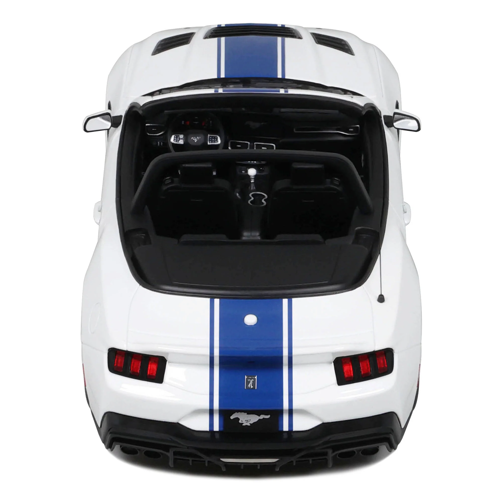 GT Spirit 2025 Ford Shelby Mustang Super Snake Convertible Oxford White 1:18 - Image 11