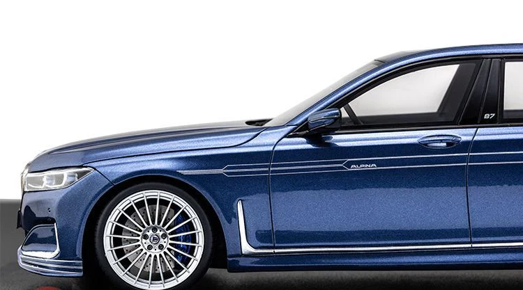 GT Spirit 2022 Alpina Bi-Turbo B7 LCI (G12) Sedan 7 Series Blue Metallic 1:18 DEALER EDITION - Image 6