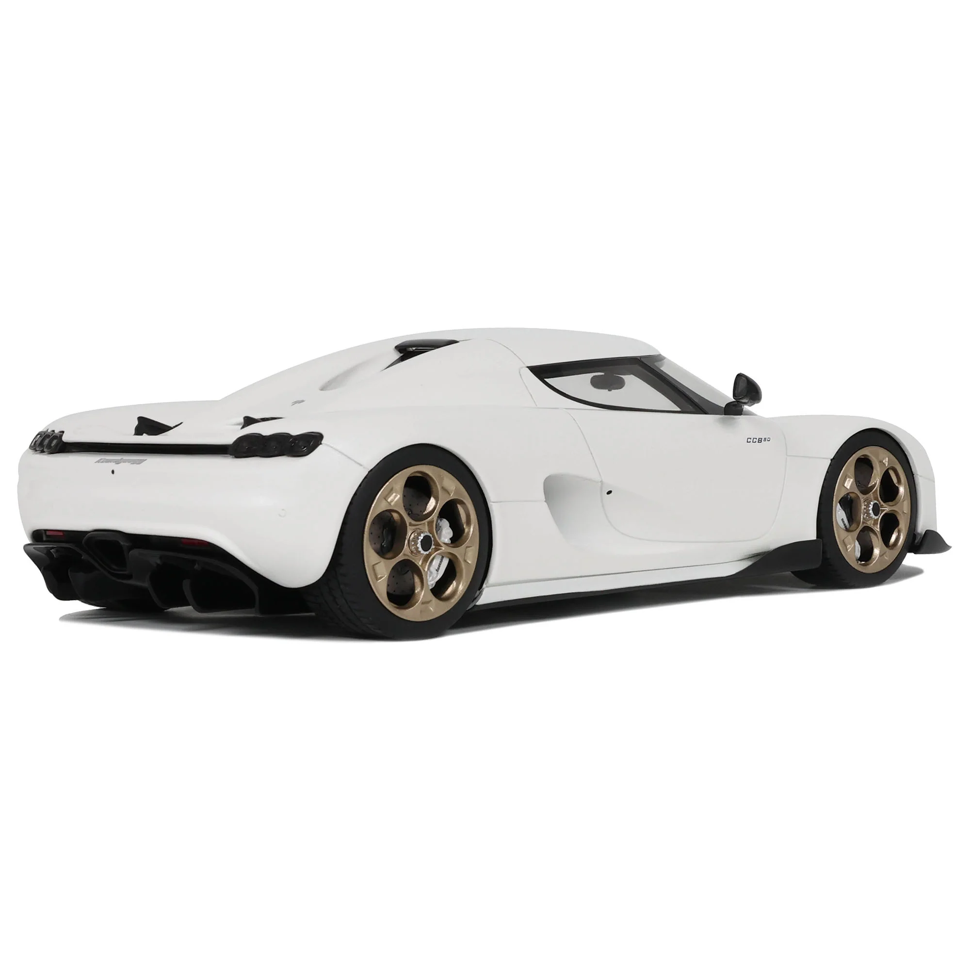 GT Spirit 2024 Koenigsegg CC850 White w/ Gold Wheels 1:18 - Image 6