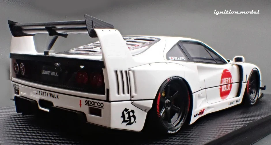 Ignition-Model 2023 Ferrari F40 LBWK LB-Works 40 Japan White 1:18 - Image 11