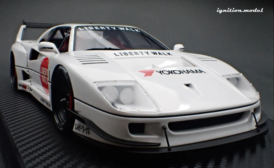Ignition-Model 2023 Ferrari F40 LBWK LB-Works 40 Japan White 1:18 - Image 5