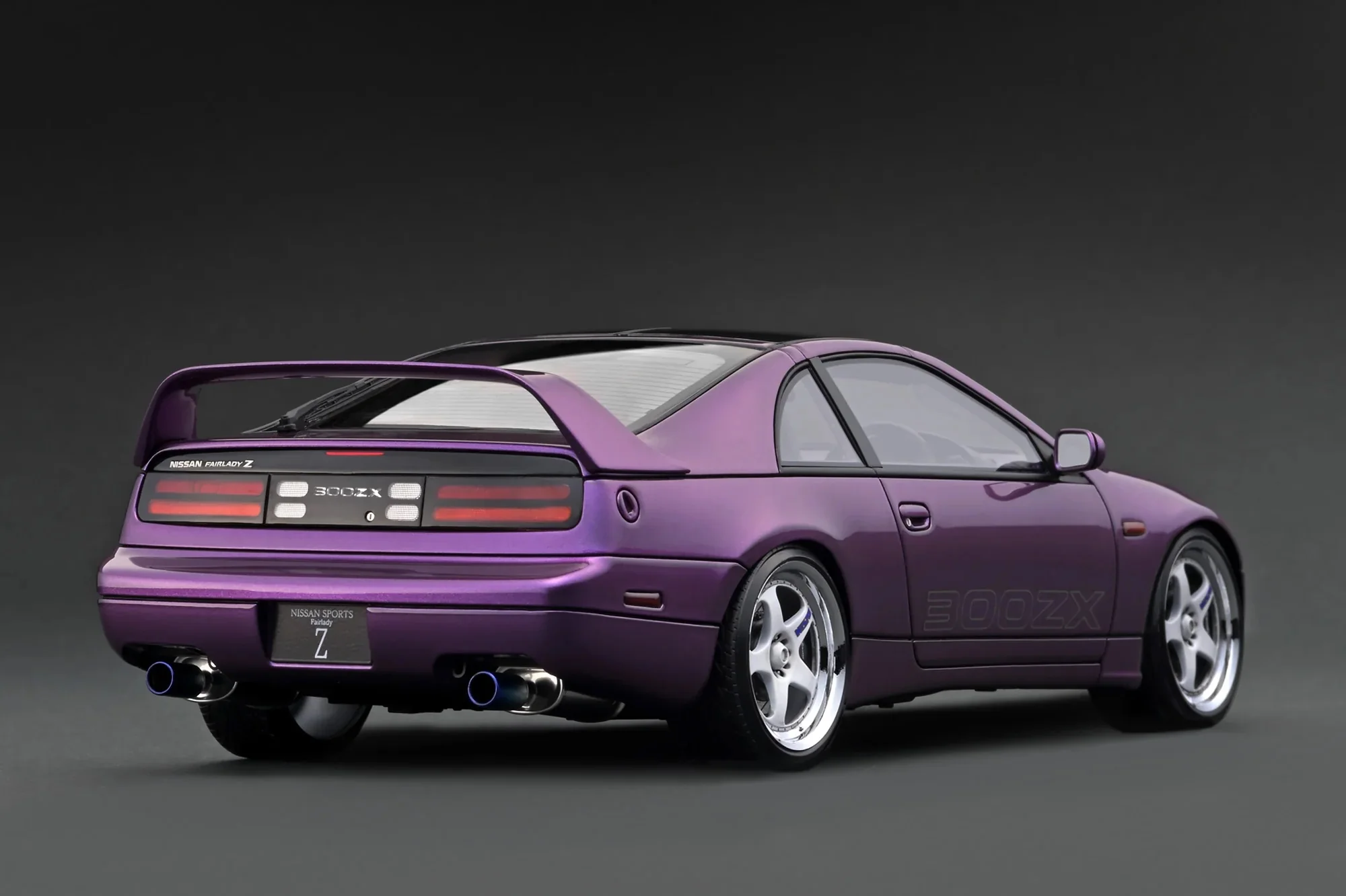 Ignition-Model Nissan Fairlady 300 ZX Z32 2by2 RHD Purple Metallic 1:18 - Image 2