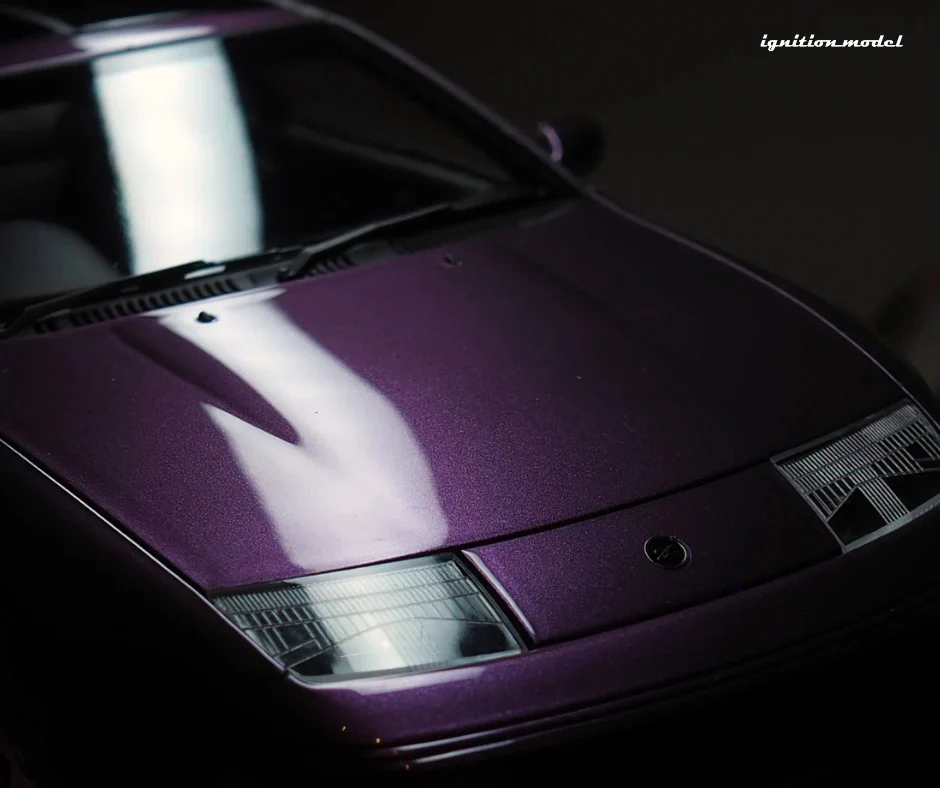 Ignition-Model Nissan Fairlady 300 ZX Z32 2by2 RHD Purple Metallic 1:18 - Image 6