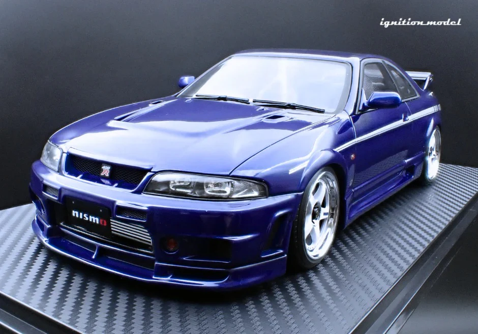 Ignition-Model Nissan Skyline GT-R 400r R33 (BCNR33) RHD Deep Marine Blue 1:18 - Image 12