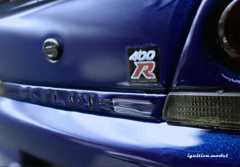 Ignition-Model Nissan Skyline GT-R 400r R33 (BCNR33) RHD Deep Marine Blue 1:18 - Image 19