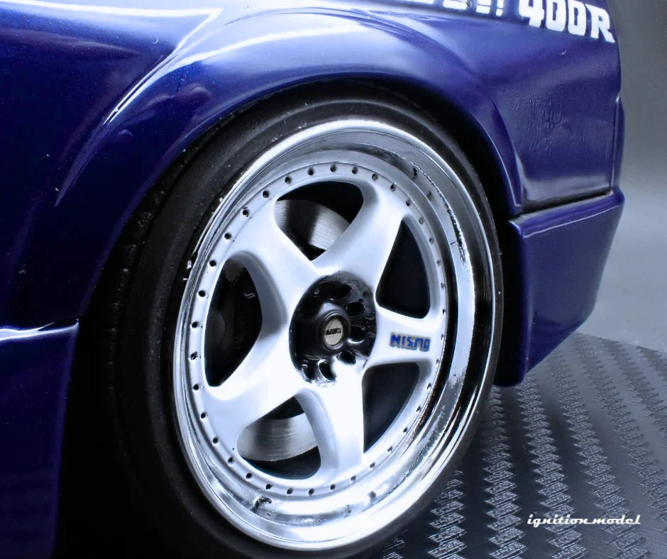 Ignition-Model Nissan Skyline GT-R 400r R33 (BCNR33) RHD Deep Marine Blue 1:18 - Image 23