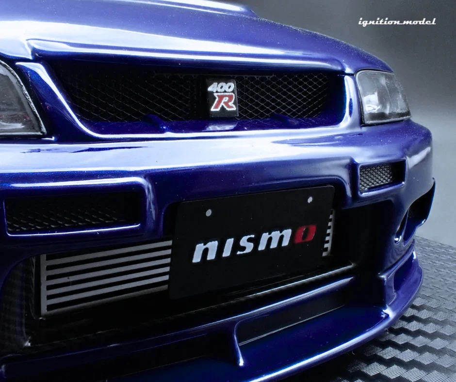 Ignition-Model Nissan Skyline GT-R 400r R33 (BCNR33) RHD Deep Marine Blue 1:18 - Image 29