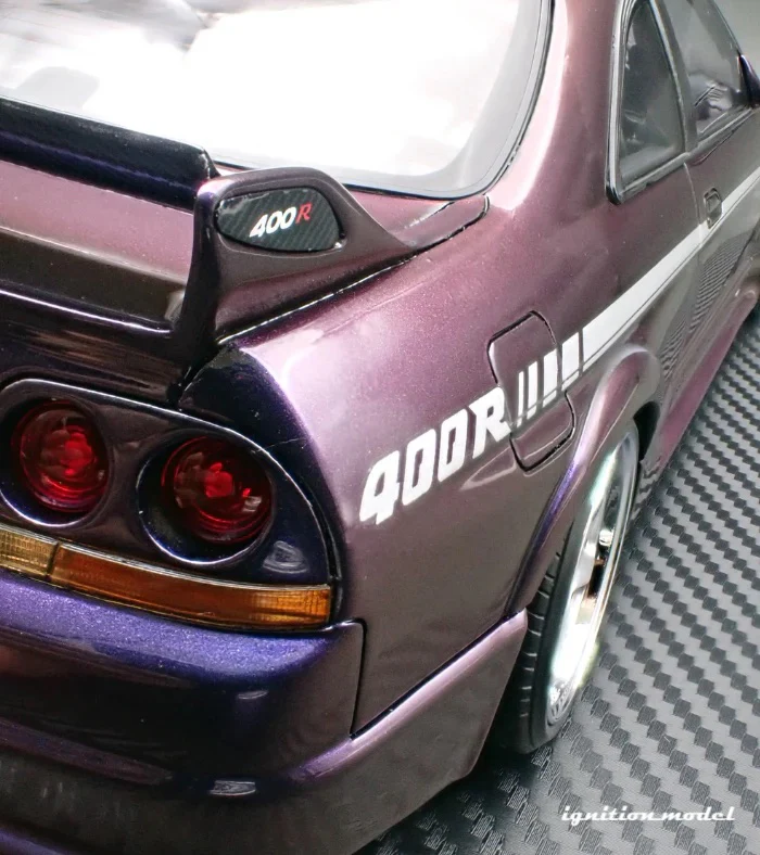Ignition-Model Nissan Skyline GT-R 400r R33 (BCNR33) RHD Midnight Purple 1:18 - Image 11