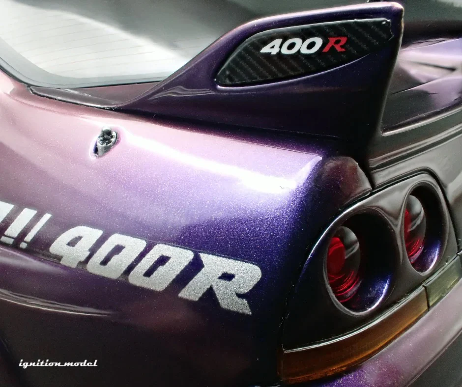 Ignition-Model Nissan Skyline GT-R 400r R33 (BCNR33) RHD Midnight Purple 1:18 - Image 17
