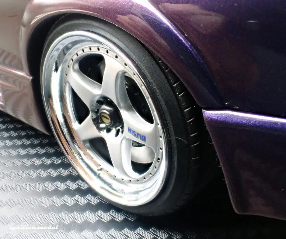 Ignition-Model Nissan Skyline GT-R 400r R33 (BCNR33) RHD Midnight Purple 1:18 - Image 18