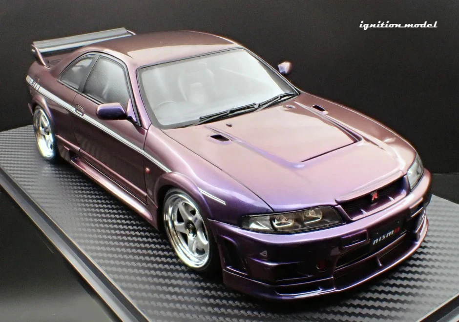 Ignition-Model Nissan Skyline GT-R 400r R33 (BCNR33) RHD Midnight Purple 1:18 - Image 6