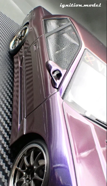 Ignition-Model Nissan Vertex S13 Silvia Purple Metallic 1:18 - Image 12