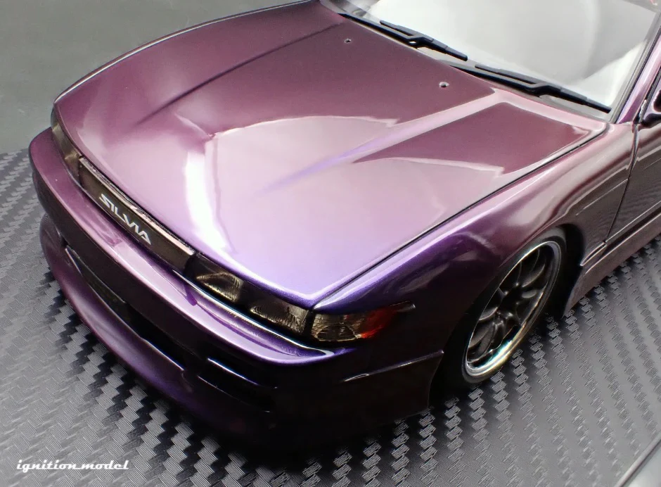 Ignition-Model Nissan Vertex S13 Silvia Purple Metallic 1:18 - Image 27