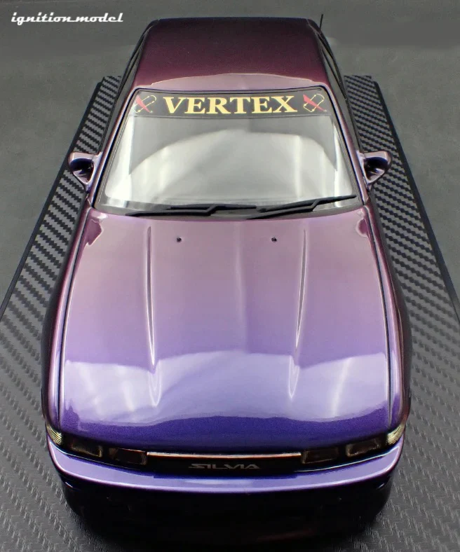 Ignition-Model Nissan Vertex S13 Silvia Purple Metallic 1:18 - Image 7