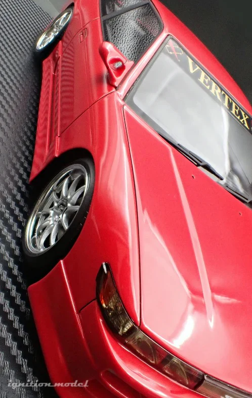 Ignition-Model Nissan Vertex S13 Silvia Red 1:18 - Image 15