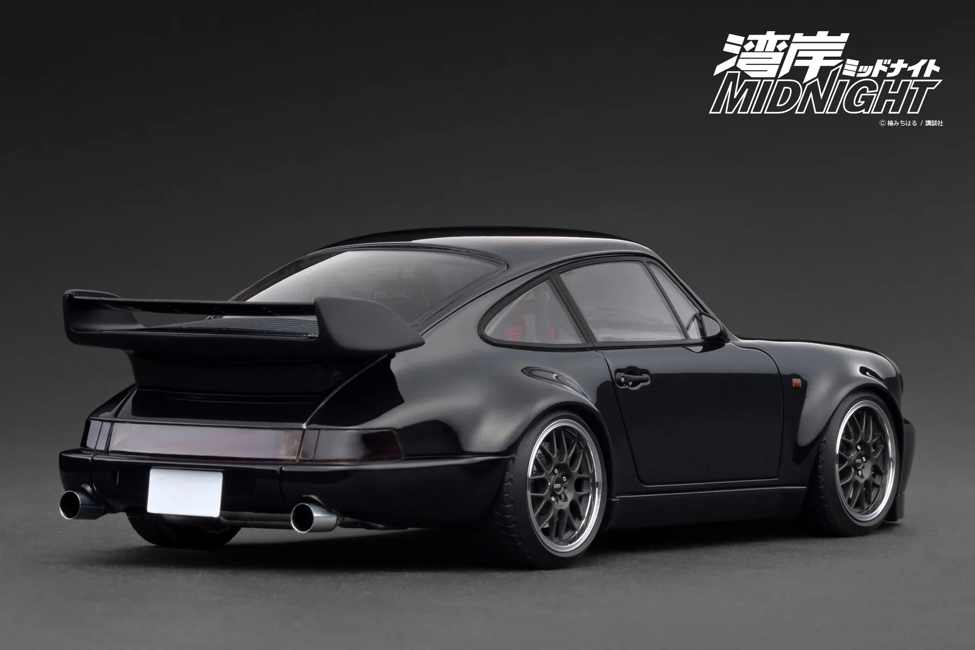 Ignition-Model Porsche 911 (964) 'Wangan Midnight" Blackbird Black 1:18 - Image 2