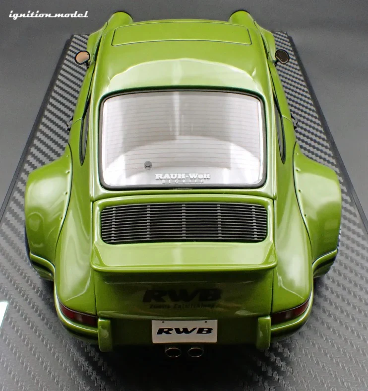 Ignition-Model Porsche 911 F Series Backdate RWB Coupe Green 1:18 - Image 9