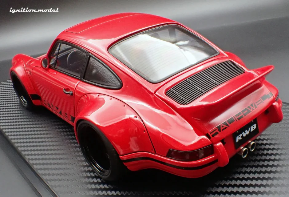 Ignition-Model Porsche 911 F Series Backdate RWB Coupe Red 1:18 - Image 5