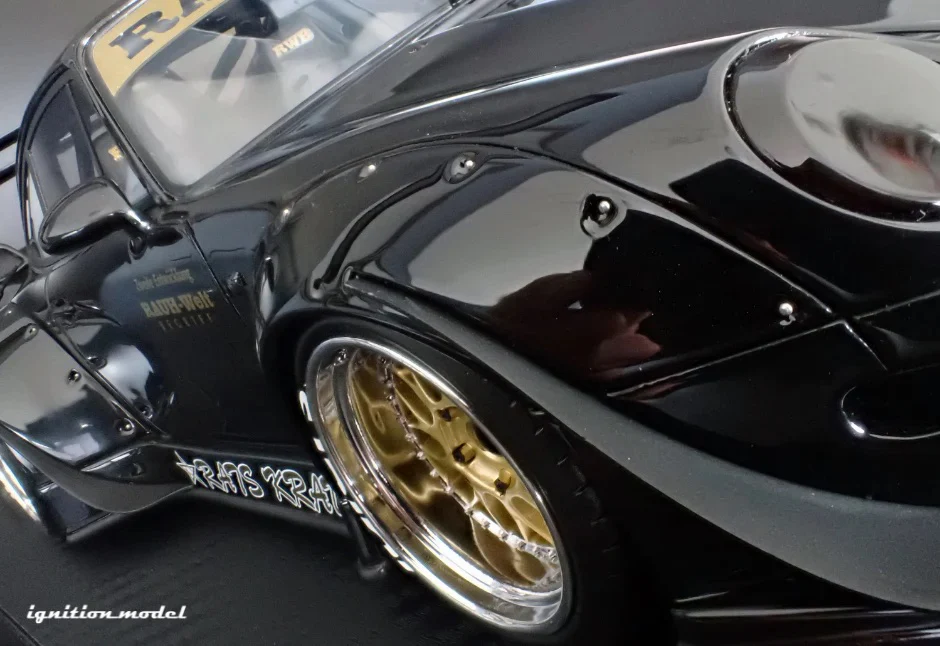 Ignition Model Porsche 993 RWB "Dark Star" Black 1:18 - Image 7