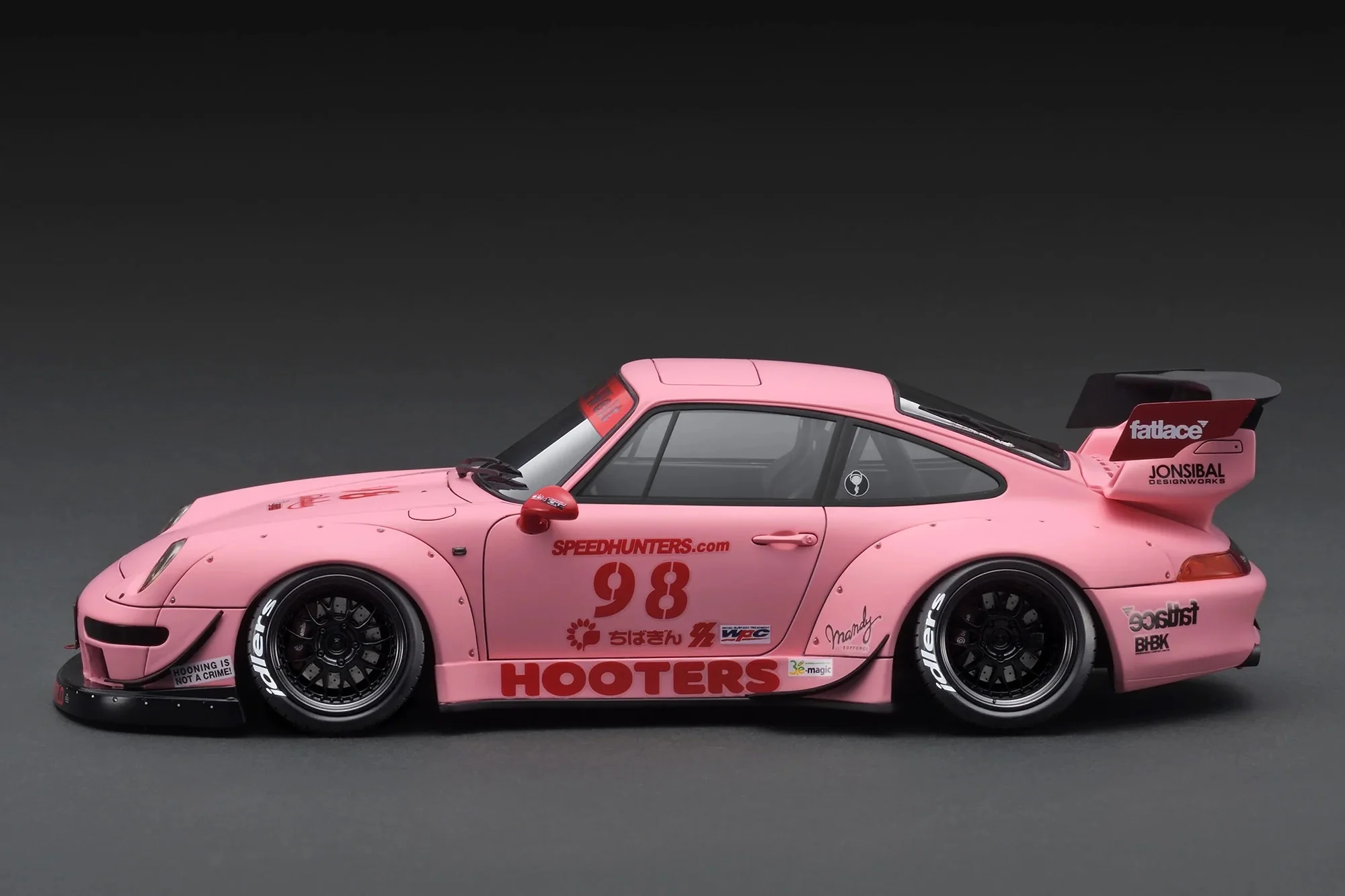 Ignition Model Porsche 993 RWB "Hooters" Matte Pink 1:18 - Image 3