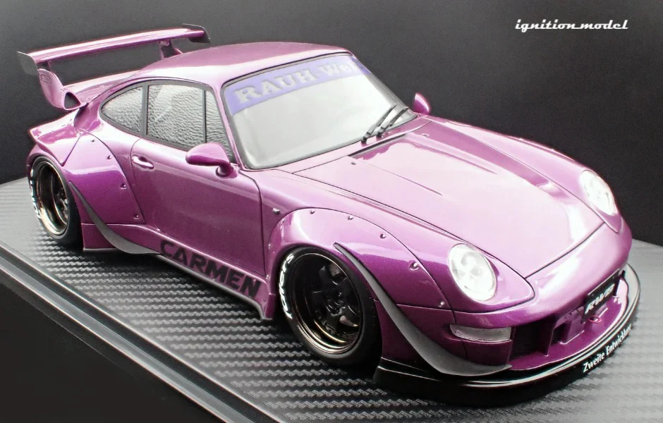 Ignition Model Porsche 993 RWB "Carmen" Purple Metallic 1:18 - Image 5