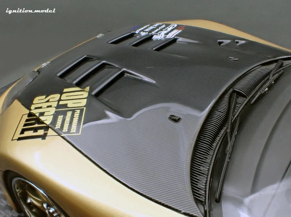 Ignition-Model Toyota Supra Mk4 (A80) Top Secret GT300 Gold 1:18 - Image 26