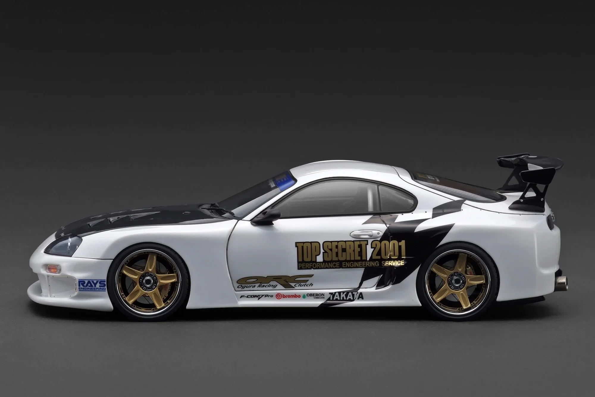 Ignition-Model Toyota Supra Mk4 (A80) Top Secret GT300 White 1:18 - Image 3