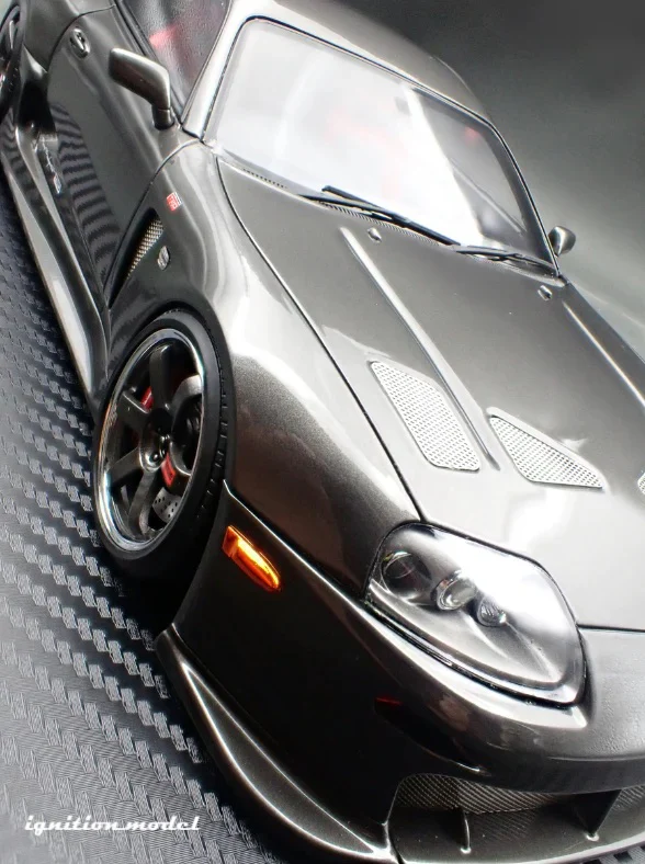 Ignition-Model Toyota Supra Mk4 (A80) TRD 3000GT Gun Metallic 1:18 - Image 11