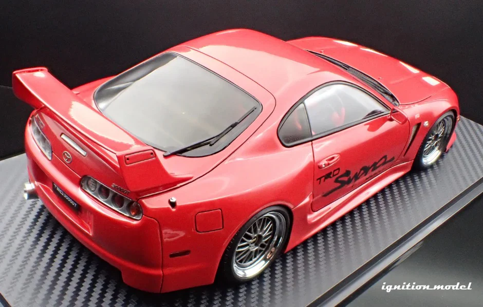 Ignition-Model Toyota Supra Mk4 (A80) TRD 3000GT Red 1:18 - Image 4