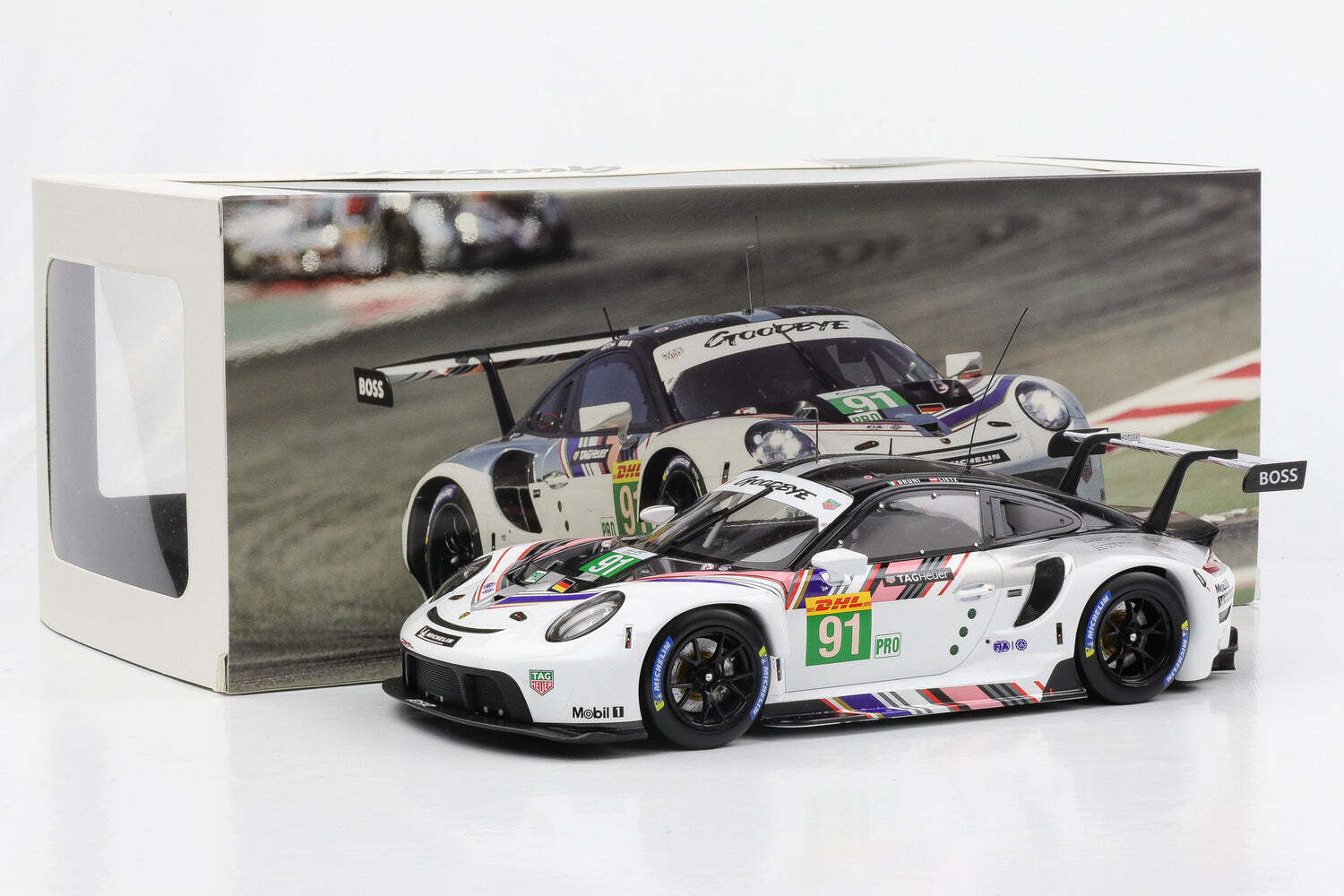Ixo 2018 Porsche 911 991.2 GT3 RSR-19 No 91 Goodbye Team Porsche GT WEC 8hr 2022 1:18 - Image 6