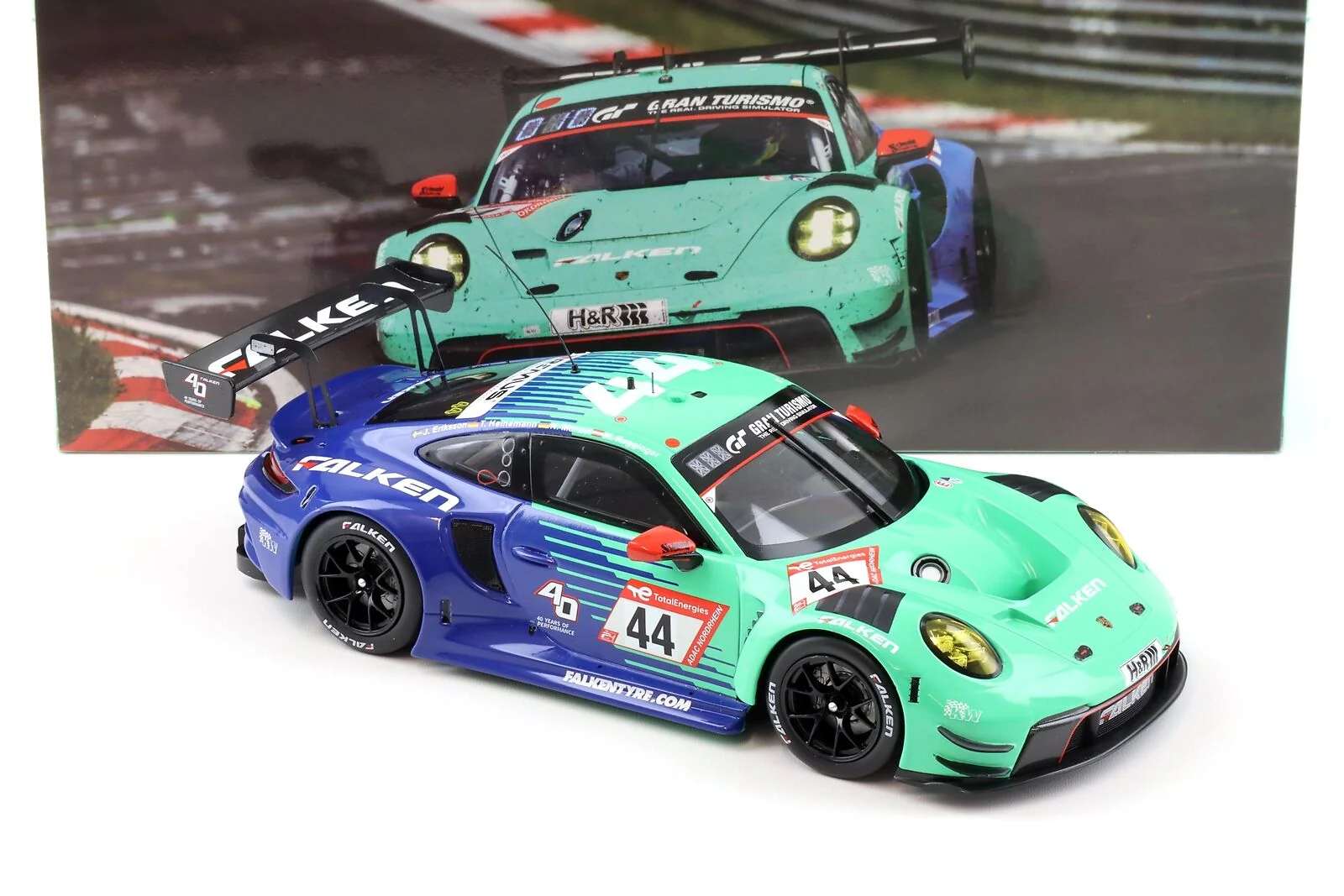 Ixo 2023 Porsche 911 992 GT3 R Team Falken Motorsports No 44 24hr Nurburgring 2023 1:18 - Image 2