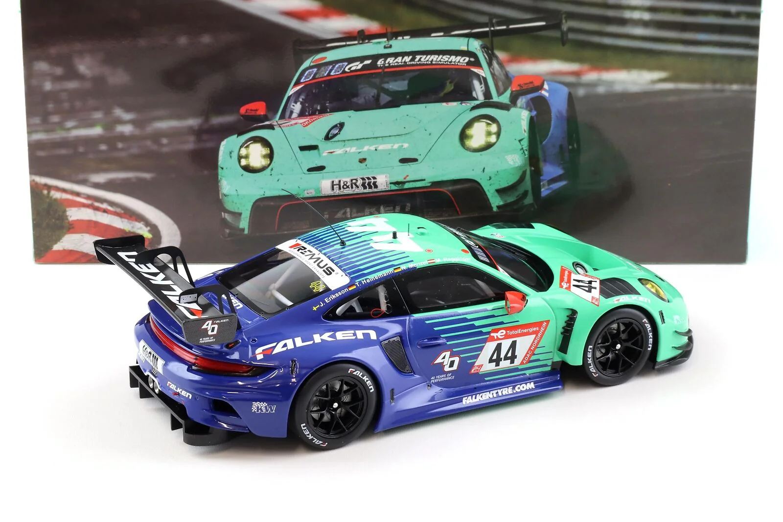 Ixo 2023 Porsche 911 992 GT3 R Team Falken Motorsports No 44 24hr Nurburgring 2023 1:18 - Image 3