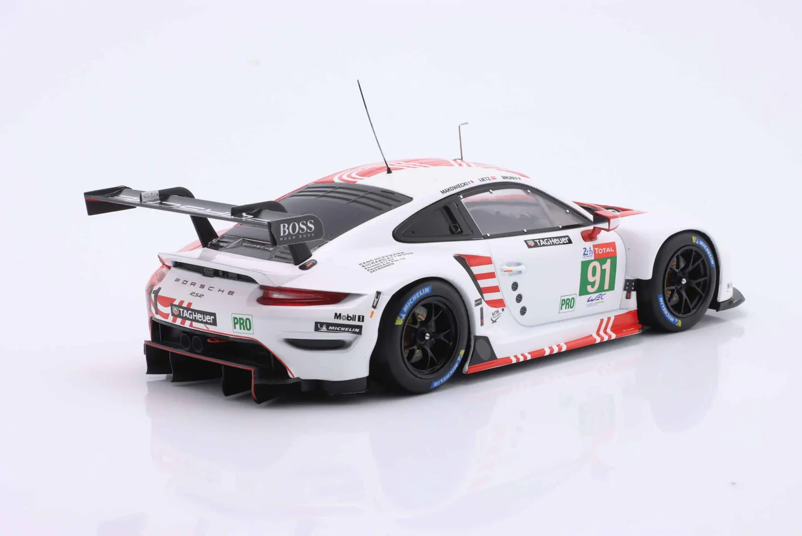 Ixo Porsche 911 991.2 GT3 RSR #91 24hr Le Mans 2020 917 Tribute Design 1:18 - Image 4