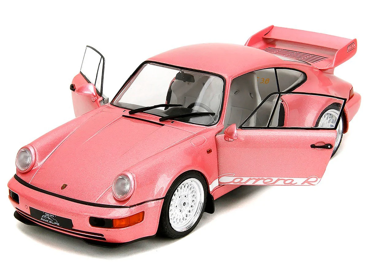 Jada Pink Slips Porsche 911 964 Carrera RS Pink Metallic 1:18 - Image 4