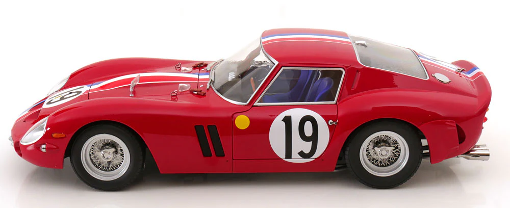 KK Scale 1962 Ferrari 250 GTO #19 24hr Le Mans 1962 Red 1:12 - Image 5
