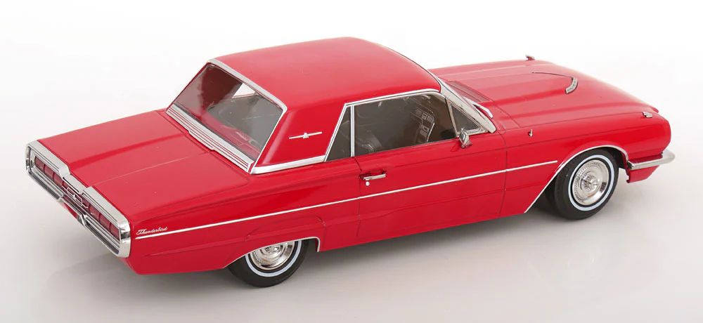 KK Scale 1966 Ford Thunderbird Hardtop Coupe Red 1:18 - Image 2