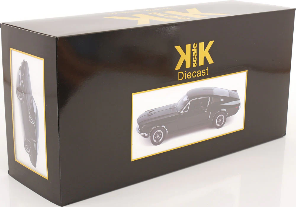 KK Scale 1968 Ford Mustang GT Fastback "Bullitt" Dark Green 1:12 - Image 8