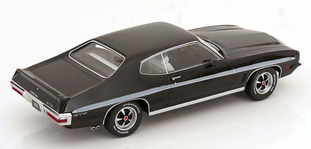 KK Scale 1972 Pontiac LeMans GTO Black 1:18 - Image 4