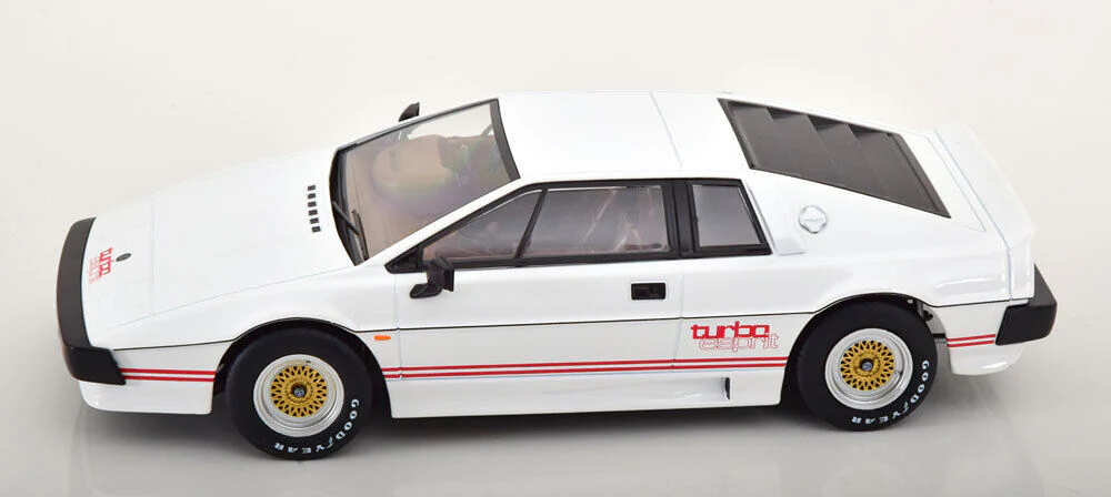 KK Scale 1981 Lotus Esprit Turbo 007 Movie Version White w/ Red Deco 1:18 - Image 3