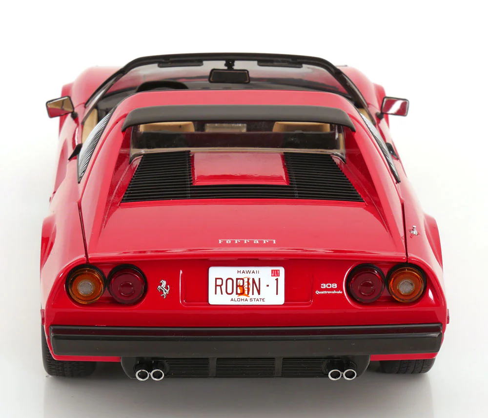 KK Scale 1982 Ferrari 308 GTS Quattrovalvole "Magnum P.I." Red 1:12 - Image 9